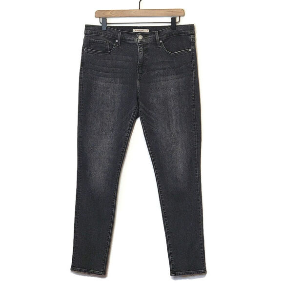 Levi's 311 Shaping Skinny Mid Rise Stretch Black Premium Denim Jean Size 32 - Picture 16 of 16